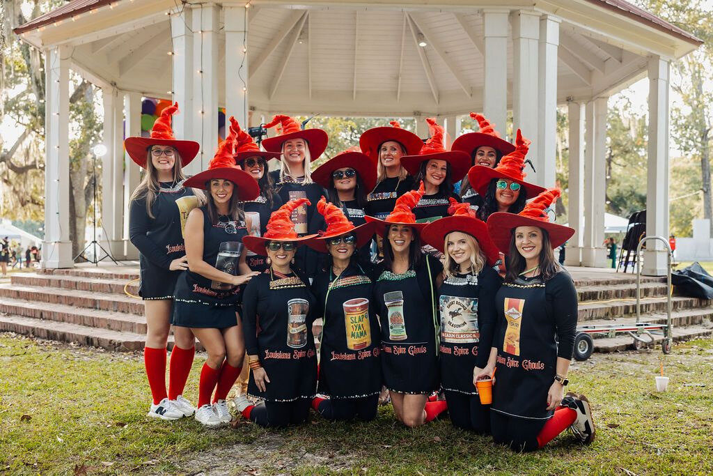 Costumed rider at The Witches Ride of St. Francisville