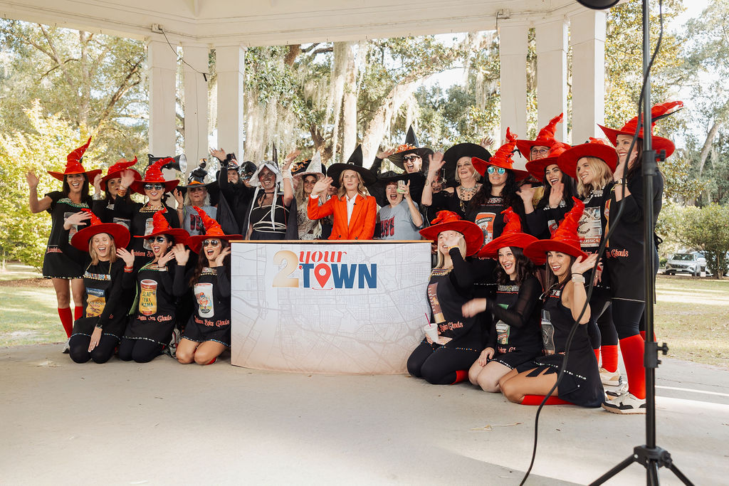Costumed riders at The Witches Ride of St. Francisville