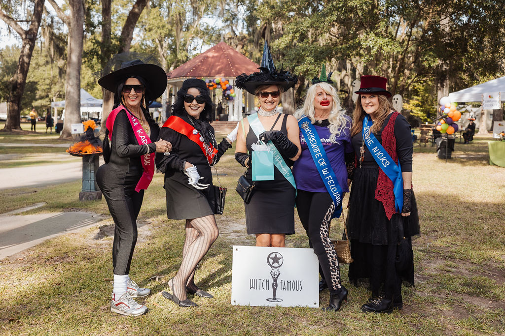 Costumed rider at The Witches Ride of St. Francisville