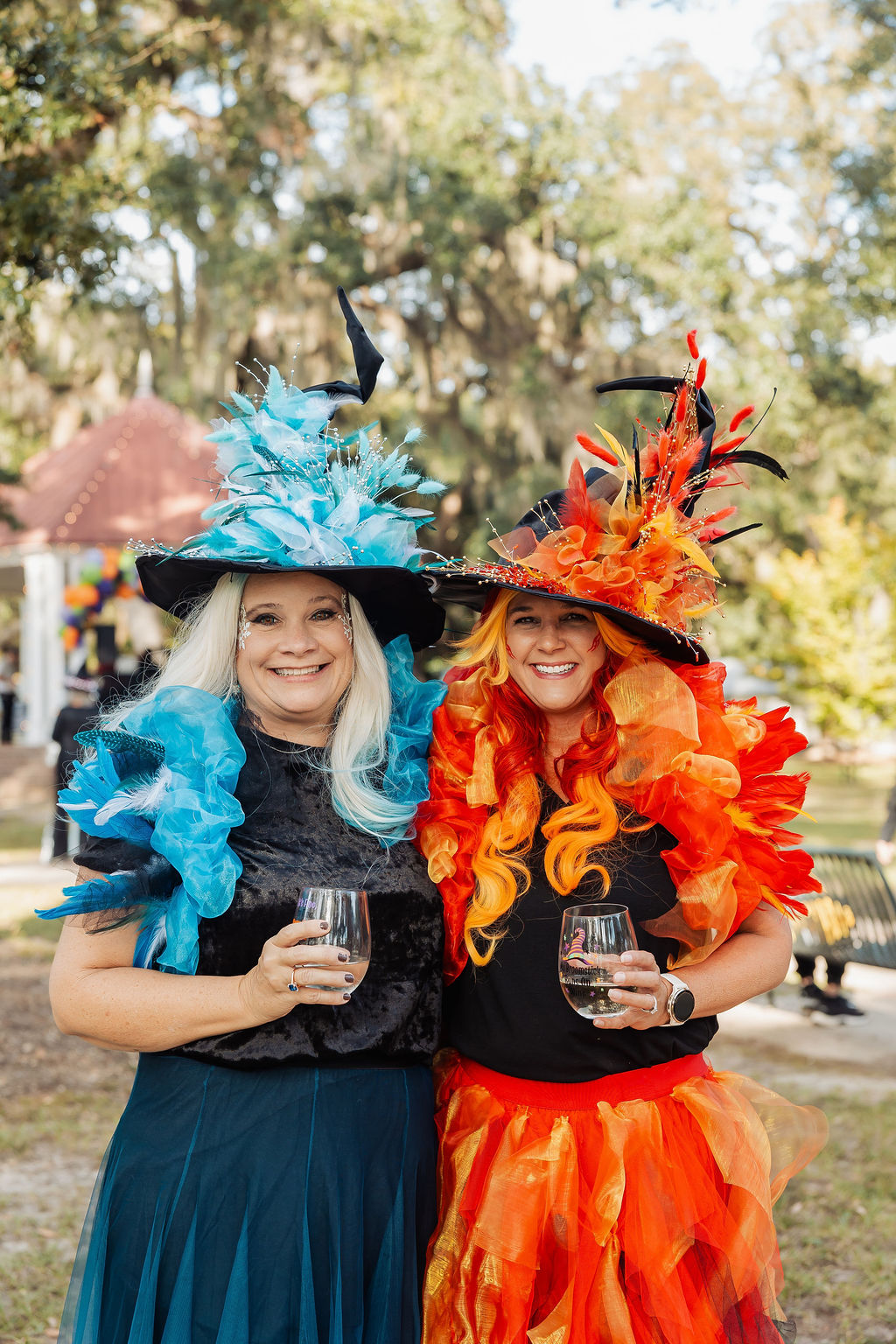 Costumed rider at The Witches Ride of St. Francisville