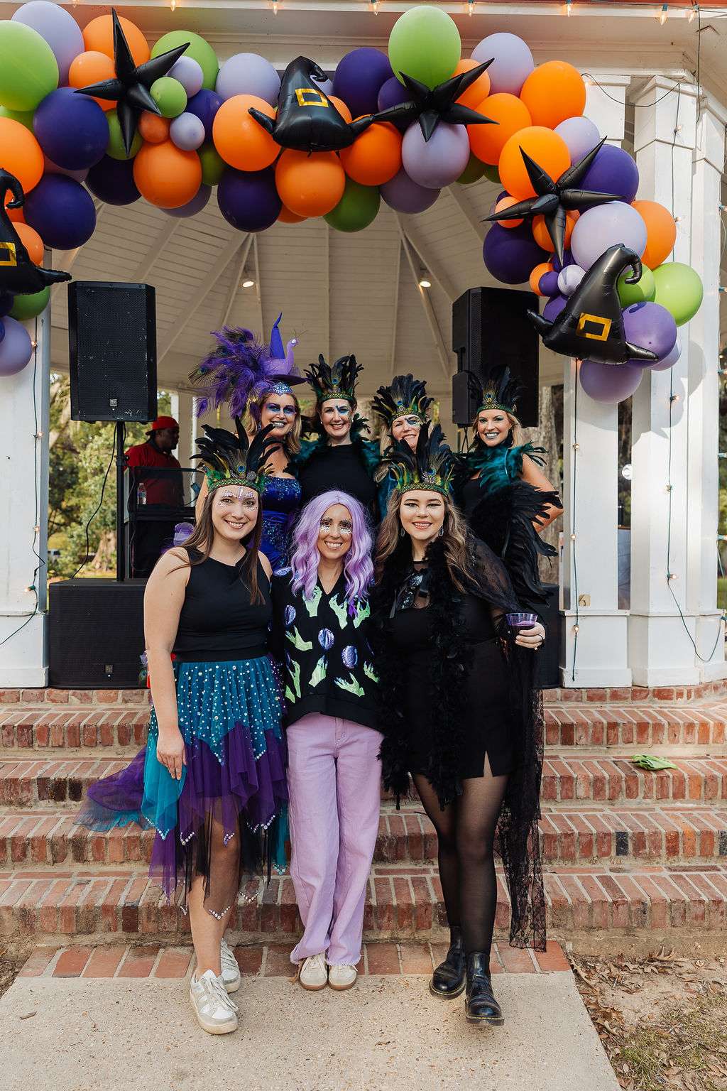 Costumed rider at The Witches Ride of St. Francisville