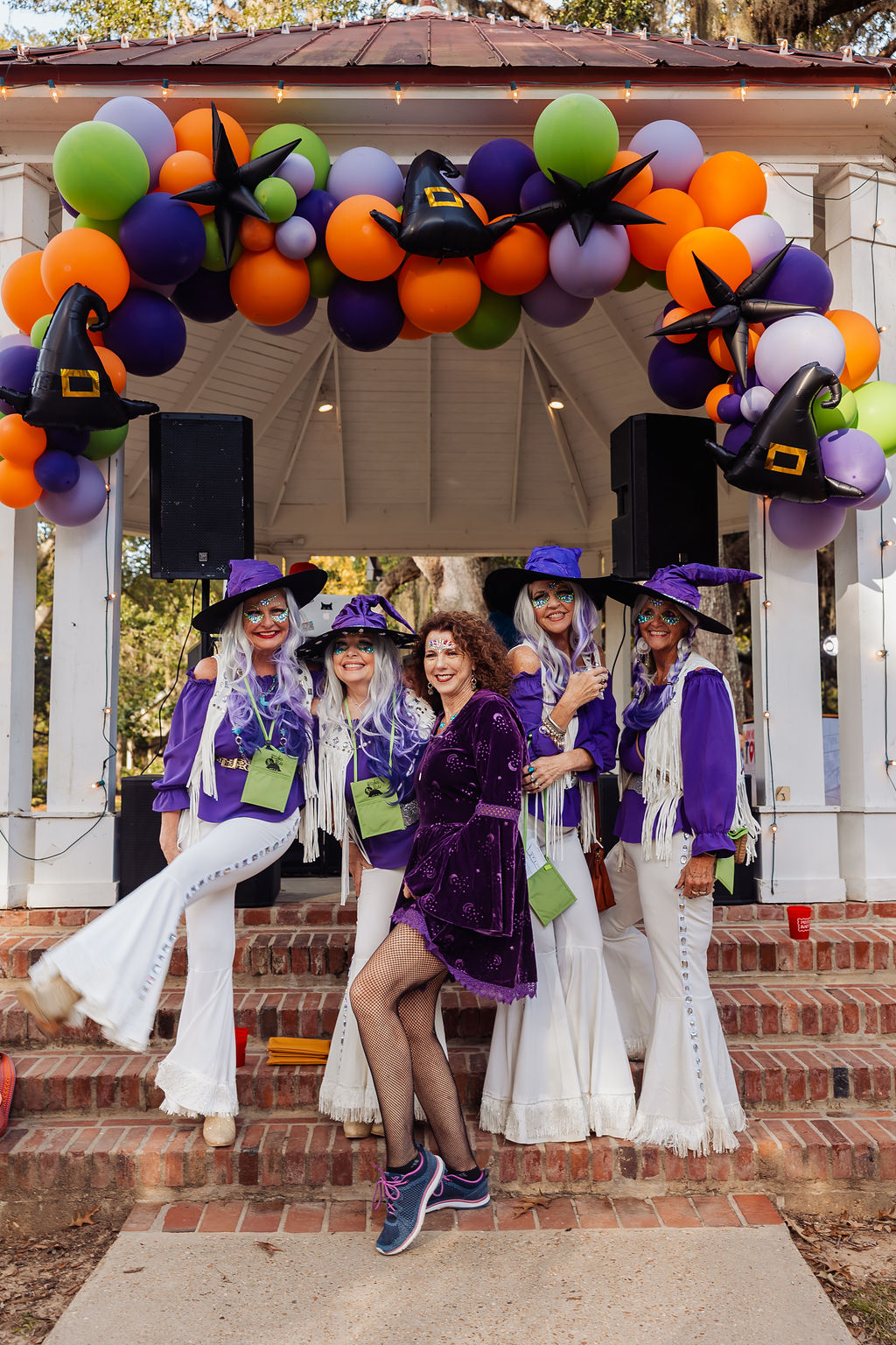 Witches in costume at The Witches Ride of St. Francisville