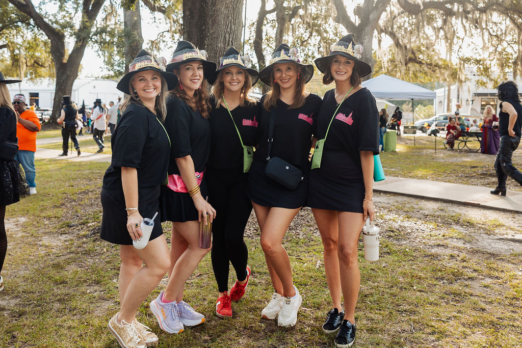 A coven of witches at The Witches Ride of St. Francisville