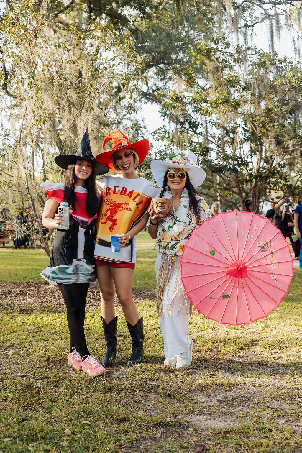 Witches in costume at The Witches Ride of St. Francisville