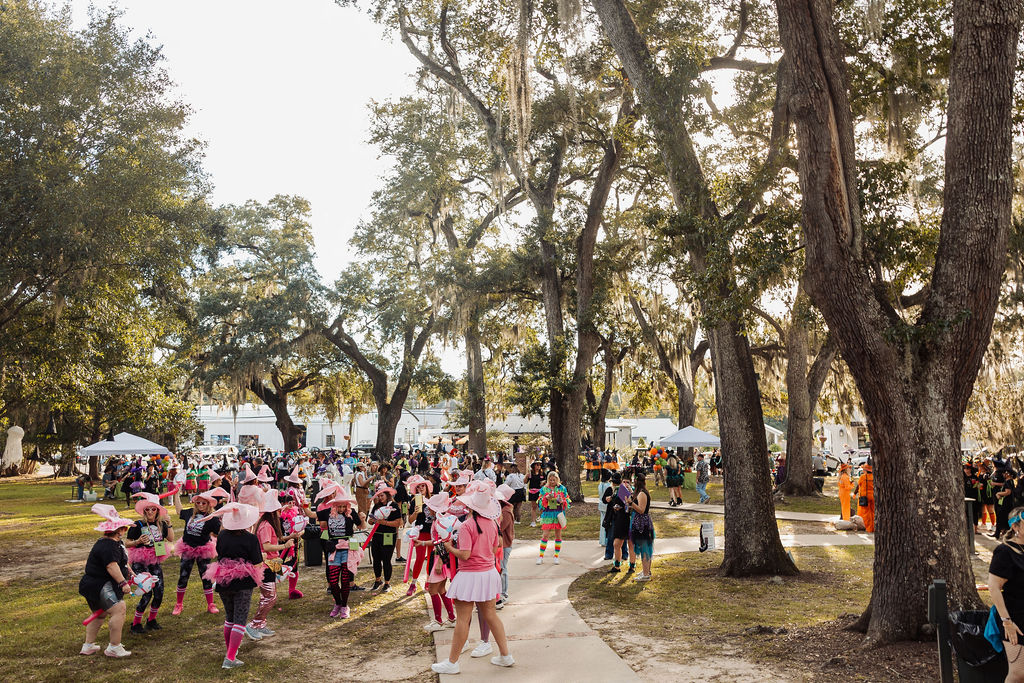 A coven of witches at The Witches Ride of St. Francisville