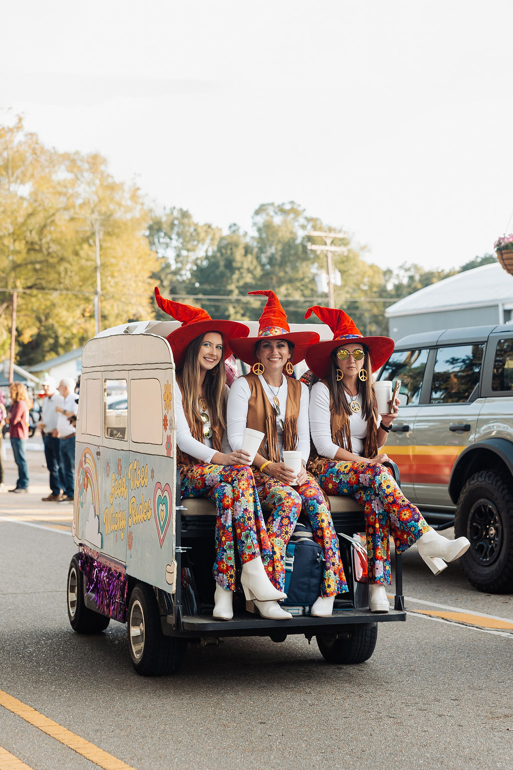 Witches in costume at The Witches Ride of St. Francisville