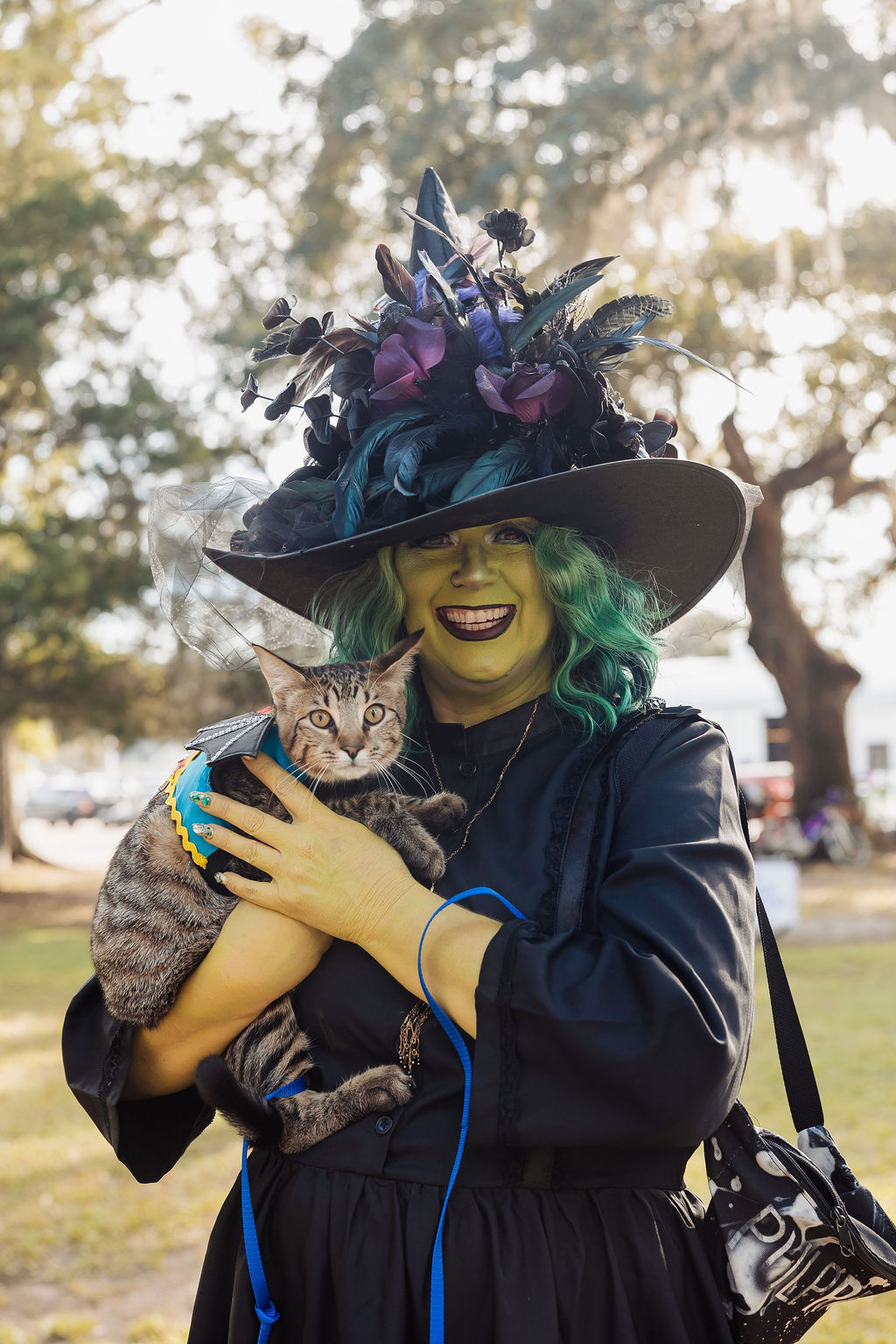 Group of costumed riders at The Witches Ride of St. Francisville